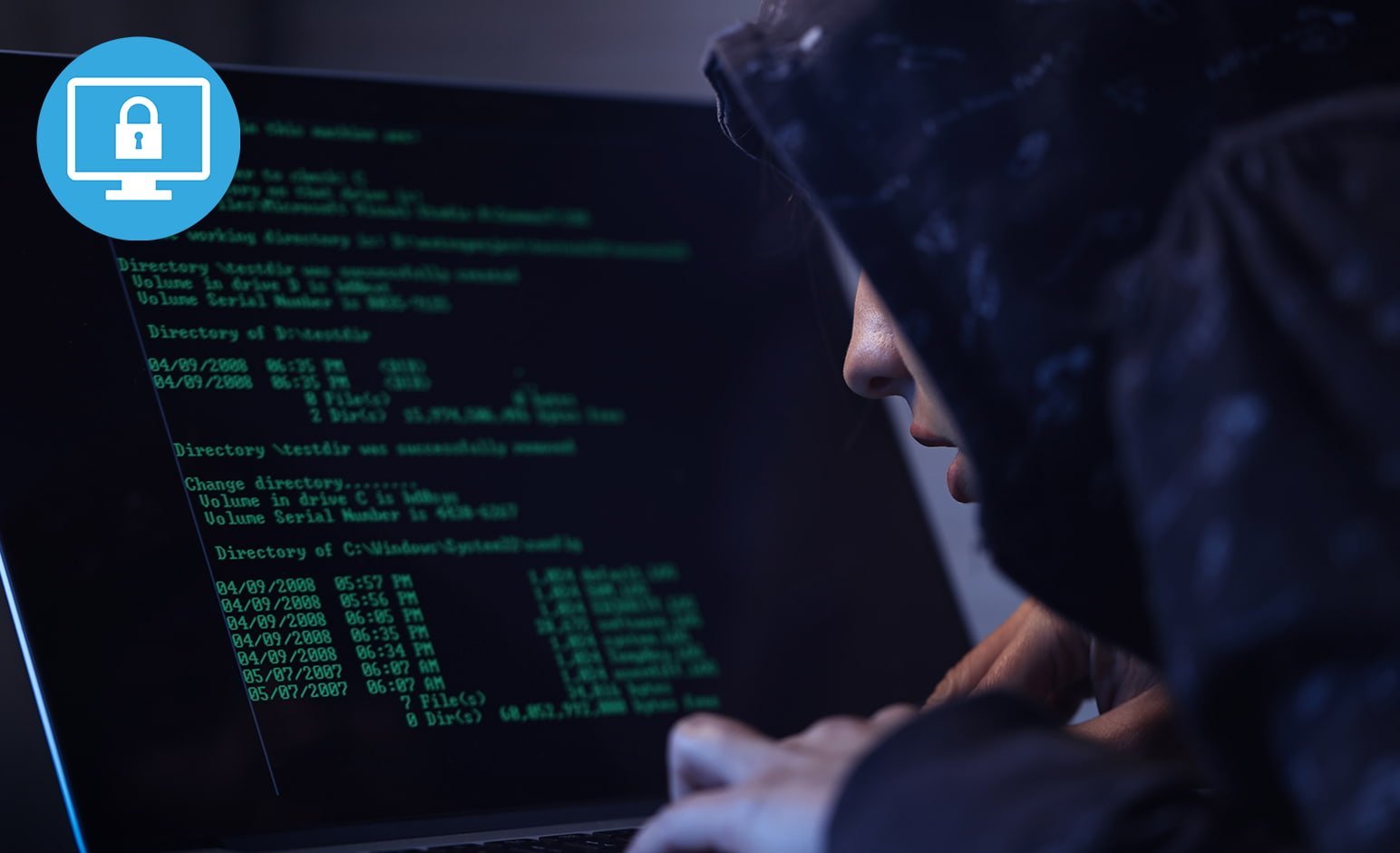 ransomware op een laptop